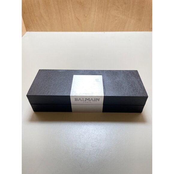 Balmain Paris Chrome Pen & Pencil Set In Black Gift Box - Picture 3 of 11